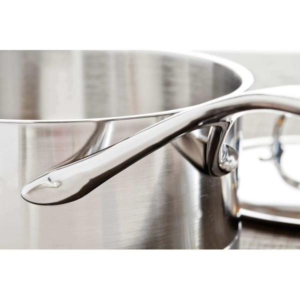 Каструля Demeyere Atlantis 7 із кришкою 2.2 л для приготування соусів і невеликих страв