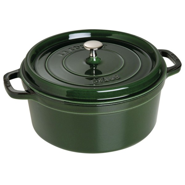Гарячий посуд Staub La Cocotte круглий чавунний казанок 6,7 л для духовки зелений