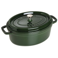 Brytfanna Staub La Cocotte owalna 4,2 l zielona – idealna do duszenia i pieczenia