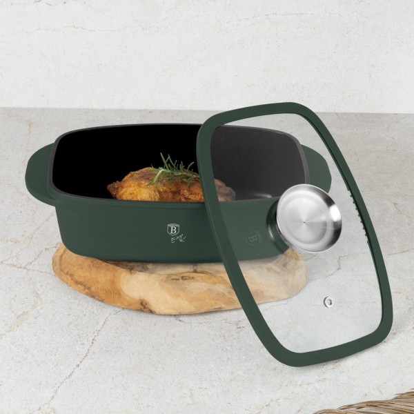 Brytfanna BerlingerHaus Matte Green BH-8775 6L z aromatyzerem do pieczenia