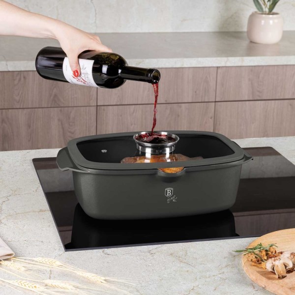 Brytfanna Berlinger Haus BH-8771 Antracyt z aromatyzerem do pieczenia