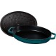 Біртванна Staub Owalna 32 cm, чавунна для запікання риби, морський колір