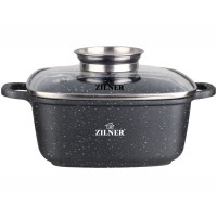 Garnek marmurowy Zilner ZL-7001 2.8L 20cm do gotowania i duszenia potraw