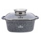 BRYTFANNA GARNEK KWADRATOWY 3.5L 22cm ZILNER GREY ZL-7058