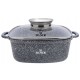 Garnek kwadratowy Zilner ZL-7059 5.5L 26cm Brytfanna do pieczenia i duszenia w kuchni
