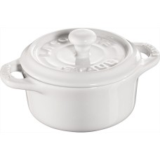 Brytfanna Staub Mini Cocotte 200 ml Okrągła Biała Do Zapiekania