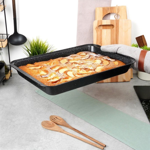 Brytfanna VILDE 279026 — brytfanna do piekarnika 47,5×32×5,5 cm, granitowa