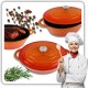 Чавунна емальована гуска для запікання HAGE ORANGE 6L (6 л)