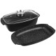 Brytfanna do piekarnika ORION GRANDE 127025 3w1 gęsiarka z pokrywką granit 5L 39x22cm