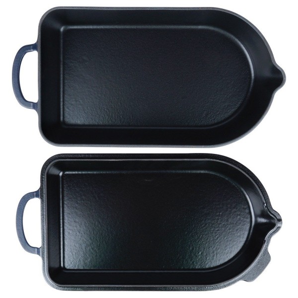 Brytfanna LITINA ORION 127038 — gęsiarka żeliwna emaliowana 2w1 do piekarnika 4/2L