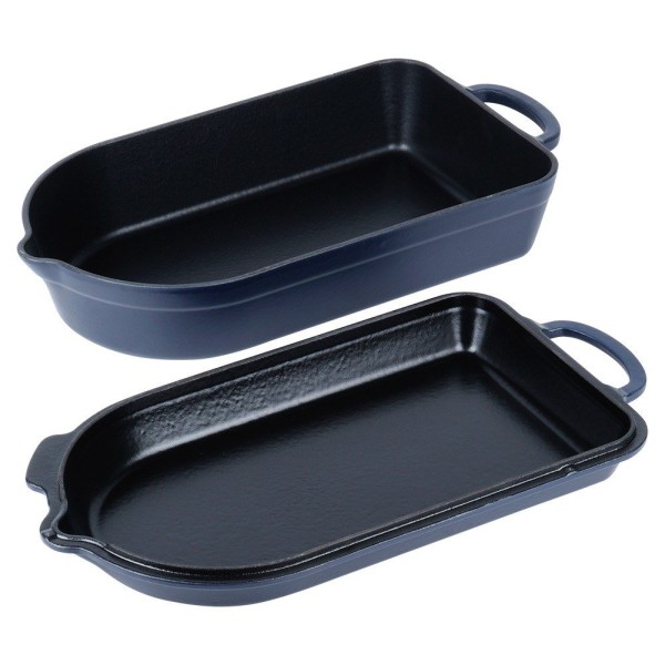 Brytfanna LITINA ORION 127038 — gęsiarka żeliwna emaliowana 2w1 do piekarnika 4/2L