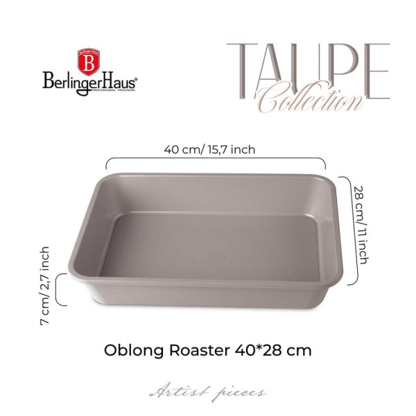 Brytfanna Berlinger Haus BH-7903 Taupe 40x28 cm forma tytanowa do pieczenia
