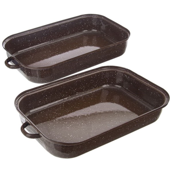 Brytfanna Orion 127023 gęsiarka emaliowana z pokrywką 14L 46×27,5 cm do piekarnika