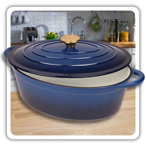 Бісквітниця емальована чавунна gęsiarka 6L HAGE (6 л)