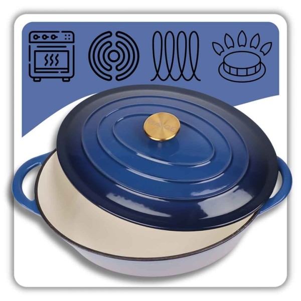 Бісквітниця емальована чавунна gęsiarka 6L HAGE (6 л)