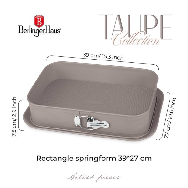Brytfanna Berlinger Haus BH-7943 39x27 cm Tytanowa Taupe do pieczenia