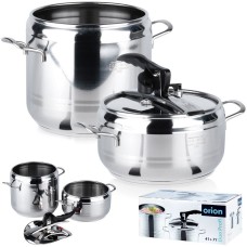 Szybkowar, PROFI Orion 111740 – zestaw 4L + 7L, garnek ciśnieniowy na gaz