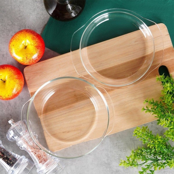 Скляне жаростійке посуд VILDE 259600, для запікання, комплект 1 л + 270 мл з кришкою