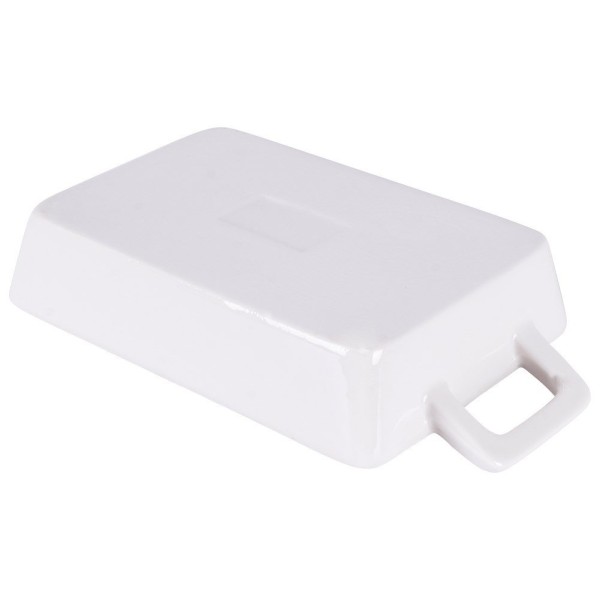 Жаростійкий посуд, HIT, 259200 — порцелянове прямокутне біле 20×10×4 см, 300 мл для запікання та сервірування