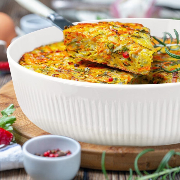 Жаростійкий посуд Orion 129808, порцелянове квадратне блюдо 29×29×8 см, 4 л (для запікання)