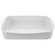 Жароміцне блюдо, ORION, 129809, порцеляна біле прямокутне 30,5×24,5×5,5 см, 2.2 л (для запікання та сервірування)