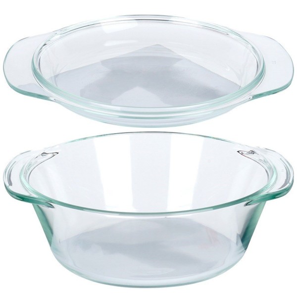 Набір жаростійких форм VILDE 259601, зі скляною кришкою, 1.4 л + 430 мл — для запікання на кухні
