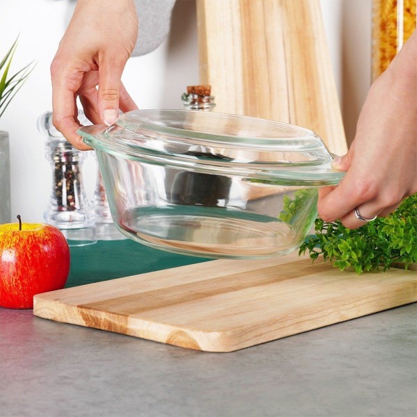 Набір жаростійких форм VILDE 259601, зі скляною кришкою, 1.4 л + 430 мл — для запікання на кухні