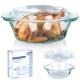 Набір жаростійких форм VILDE 259601, зі скляною кришкою, 1.4 л + 430 мл — для запікання на кухні
