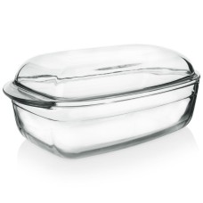 Жаростійке скляне блюдо, Orion 127035, для запікання з кришкою 32,5×19×13 см, 2,9 л