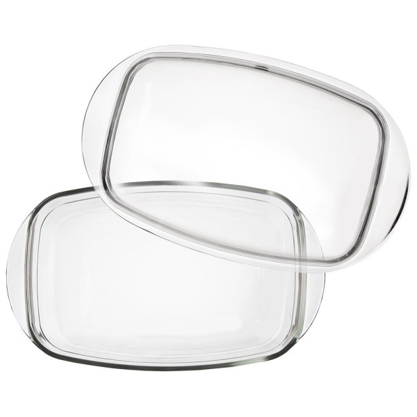 Жаростійке скляне блюдо, Orion 127035, для запікання з кришкою 32,5×19×13 см, 2,9 л