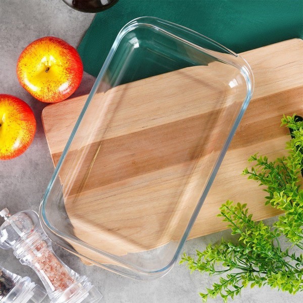 Жаростійке скляне Naczynie VILDE 259610, для запікання в духовці 29.5×17.5×5 см, 1.6 л