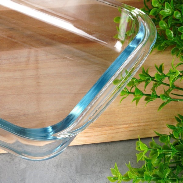 Жаростійкий посуд, VILDE, szklane naczynie 25.5×15×4.5 см, 1 л — для запікання в духовці