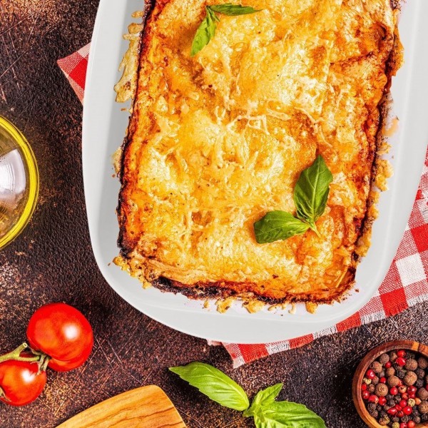 Жаростійке блюдо Orion 129806, порцеляна, біле 24×17×5 см, 1 л (для запікання)