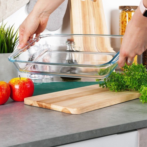 Жароміцне скляне Naczynie VILDE 259611 для запікання 34.5×20.5×5 см, 2.2 л (в духовці)