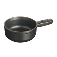 Каструля для фондю Staub Mini Rondel 350 мл чорна, для подачі десертів і соусів