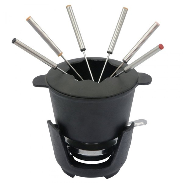 Zestaw do fondue KiNGHOFF KH-1195 żeliwny dla 6 osób do domowego użytku