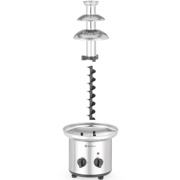 Фонтан для шоколадного фондю Hendi 274101 сталевий 170W для солодких столів Фонтан для шоколадного фондю Hendi 274101 сталевий 170W для солодких столів