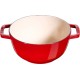 Zestaw do fondue Staub 20 cm czerwony do stołu