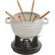 Zestaw do fondue Staub 20 cm truflowy - komplet do serwowania fondue w domu