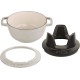 Zestaw do fondue Staub 20 cm truflowy - komplet do serwowania fondue w domu