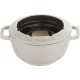 Zestaw do fondue Staub 20 cm truflowy - komplet do serwowania fondue w domu