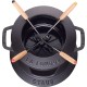Zestaw do fondue Staub 16 cm czarny – naczynie do serów, czekolady i mięs