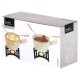 Zestaw do fondue Excellent Houseware 259693 porcelanowy kubek 450 ml 4 elementy