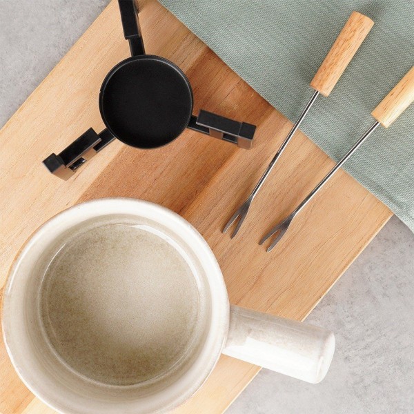 Zestaw do fondue Excellent Houseware 259693 porcelanowy kubek 450 ml 4 elementy
