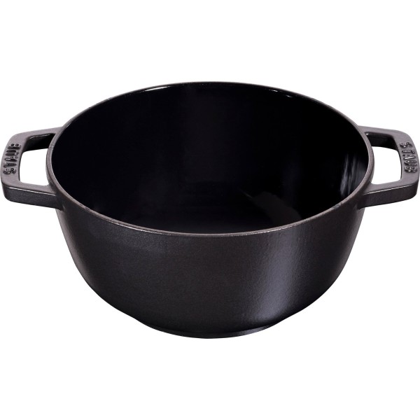 Zestaw do fondue Staub 20 cm czarny – idealny do romantycznych wieczorów i spotkań z przyjaciółmi