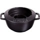 Zestaw do fondue Staub 20 cm czarny – idealny do romantycznych wieczorów i spotkań z przyjaciółmi