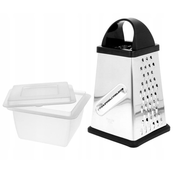 Саджалка/Терка, Brubneste BB-1506, 4-ріжкова терка з контейнером для натирання продуктів (кухня) Саджалка/Терка, Brubneste BB-1506, 4-ріжкова терка з контейнером для натирання продуктів (кухня)