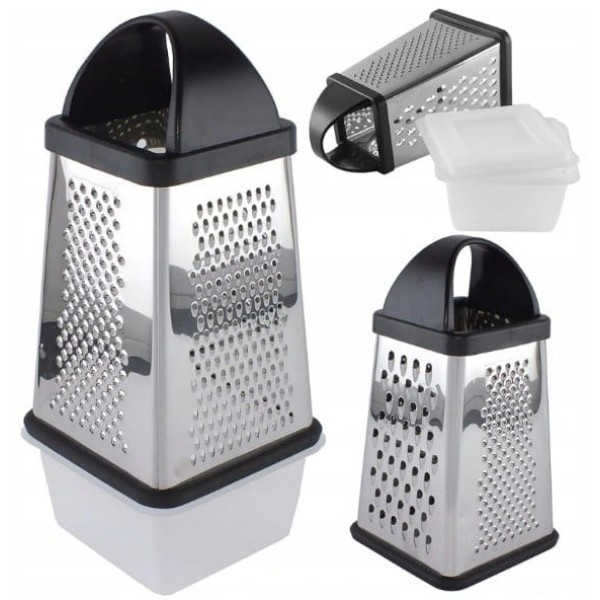 Саджалка/Терка, Brubneste BB-1506, 4-ріжкова терка з контейнером для натирання продуктів (кухня) Саджалка/Терка, Brubneste BB-1506, 4-ріжкова терка з контейнером для натирання продуктів (кухня)