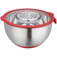 Miska Kuchenna Kinghoff KH-1889 wielofunkcyjna 24cm 5L z tarką do warzyw, zestaw 5 el. do wygodnego przygotowywania posiłków