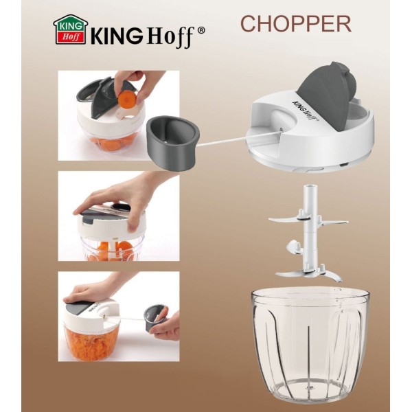 siekacz kuchenny Kinghoff KH-1882, rozdrabniacz do kuchni 900ml, idealny do siekania warzyw i owoców